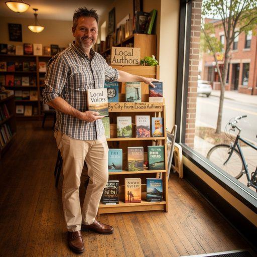 A close-up of a hand holding a well-loved book with pages slightly yellowed from age.